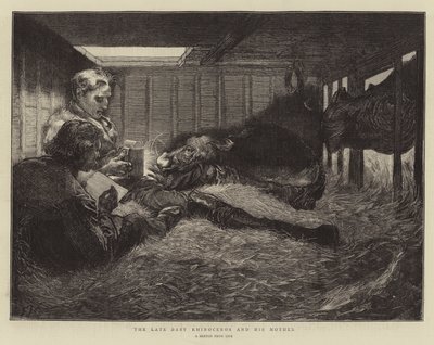 El bebé rinoceronte y su madre de Edward John Gregory